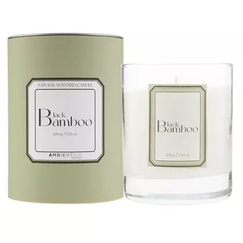 Свеча ароматическая Sublime, Черный бамбук, 40 ч