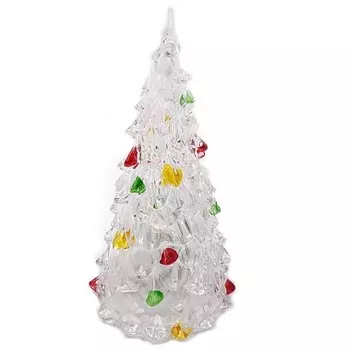 Светящаяся светодиодная ёлочка с шишками Marry Christmas, 16 см