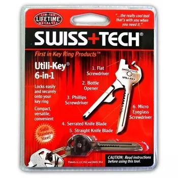Swiss Tech - ключ берелок мультитул 6 в 1