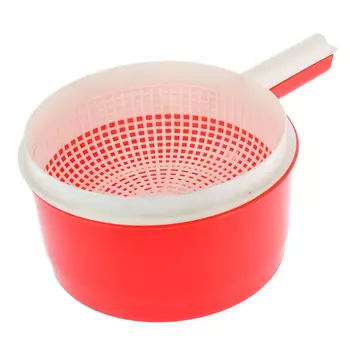 Сыродельница (форма для сыра) красная, 21 см