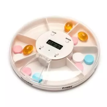 Таблетница недельная с таймером