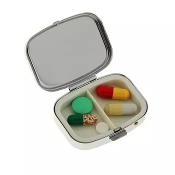 Таблетница прямоугольная, 5,5x4 см