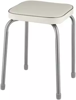 Табурет Nika Фабрик 3 (ТФ03), металл/искусственная кожа, цвет: светло-серый