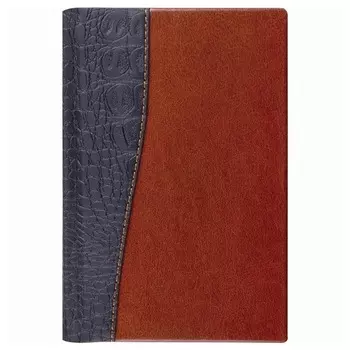 Телефонная книга BRAUBERG Cayman, искусственная кожа, А5, 96 листов, черный/коричневый