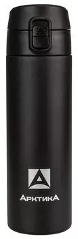 Термокружка Арктика 705-500, порошковое покрытие, 0.5 л черный