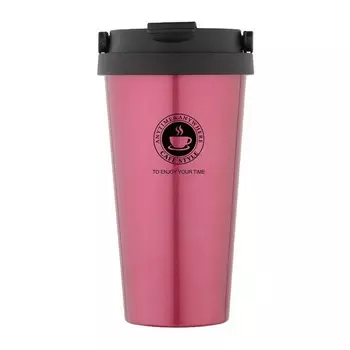 Термокружка Creative cafe style с ручкой, Нежно-розовый