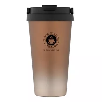 Термокружка Creative cafe style с ручкой, Золото