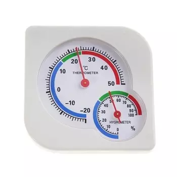 Термометр уличный, гигрометр, белый