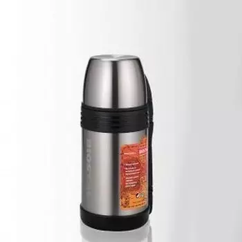 Классический термос Biostal NGP-1000P, 1 л серебристый
