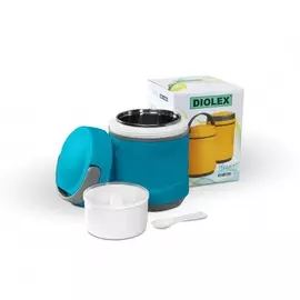 Термос Diolex DXС-1200-2, пластиковый с колбой из нерж. стали, 1200 мл,