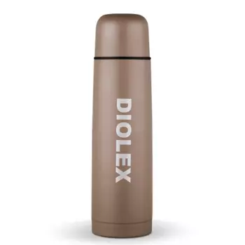 Термос Diolex с узким горлом 0,5 цветной DX-500-2-B, какао
