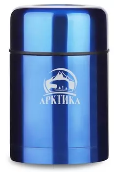 Термос для еды Арктика 302-750, 0.75 л синий/черный