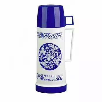 Термос KELLI KL-0972 со стеклянной колбой, 0,5л, в комплекте с чашками