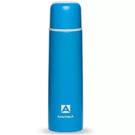 Термос с узким горлом Арктика классический 102-1000, пластиковое напыление, 1л, синий
