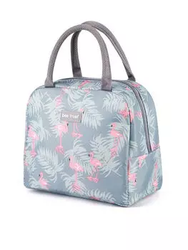 Термосумка для ланчбоксов, фламинго
