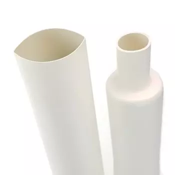 Термоусадочная трубка Rexant, 4.0/2.0 мм, 1 м, белая