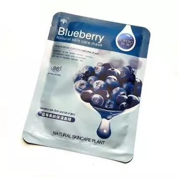Тканевая моделирующая маска для лица Rorec BlueBerry (с черникой)