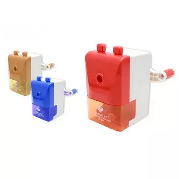 Точилка механическая с контейнером - Классика, цвет микс