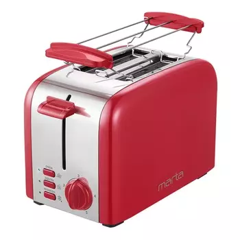 Тостер MARTA MT-1722, красный рубин