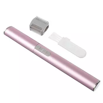 Триммер универсальный женский Leben, 13 см, 1 насадка, 1 щетка, алюминий, пластик