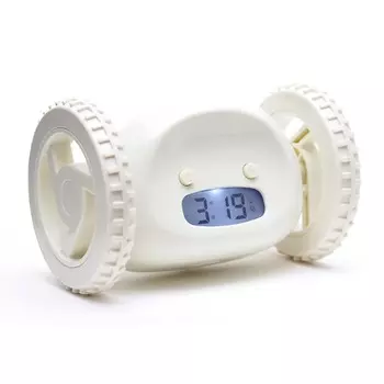 Убегающий будильник Alarm Clocky Run, Белый