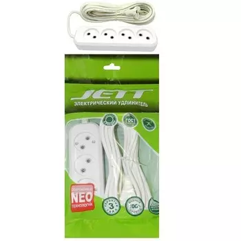 Удлинитель ДЖЕТТ РС-4 без з/м, 4р*7м ( провод ПВС 2х0,75 ) 155-407