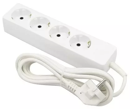 Удлинитель GLK-4g/5m, 10А 4 гн ПВС (5м) с заземл 2200 Вт