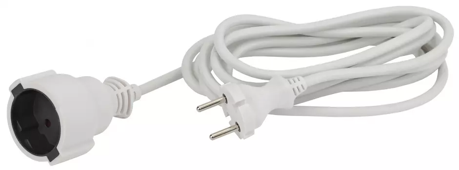 Удлинитель ЭРА UX(6)-1-3m (Б0039819), 1 розетка, 3 м, б/з, 6А