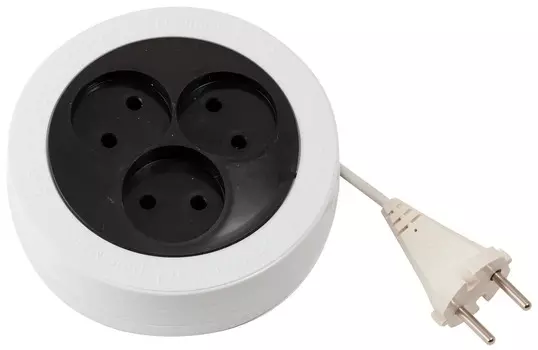 Удлинитель Рулетка Engy 186709, 3м/3роз (ШВВП 2х0,75)