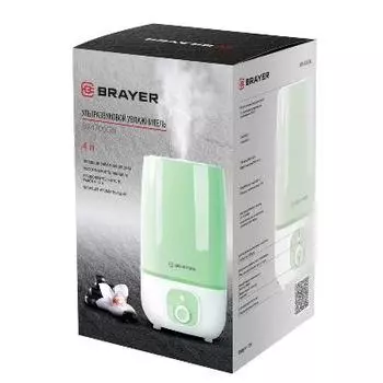 Ультразвуковой увлажнитель Brayer BR4700BL, 4 л, 25 м, ( 40-80%), 13 ч., регулировка интенсивности