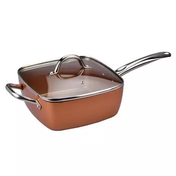 Универсальная сковорода Copper Cook Deep Square Pan