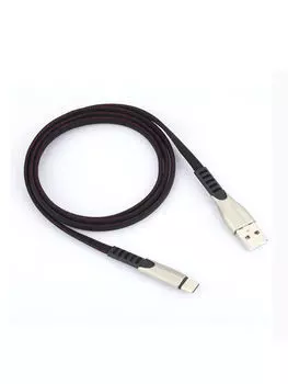 USB-кабель для зарядки 2.4А с Type C-разъемом, 1 м, чёрный