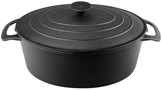 Утятница чугунная Mallony KВ32, 5.8 л черный