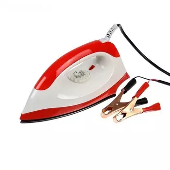 Утюг автомобильный 12В, мощность 150W, провод 2.3 м. цвет микс
