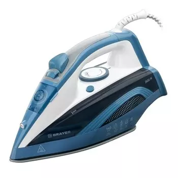 Утюг Brayer, 2400 Вт, керамич, Пар 140 г/м антикапля, разбрыз, резер 360мл, самоотчис,