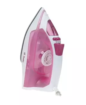 Утюг DELTA DL-755, белый/розовый