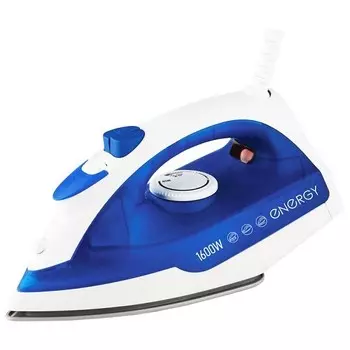 Утюг ENERGY EN-327 синий (1600Вт, пар, спрей, пар.удар, самооч., тефлоновая подошва)