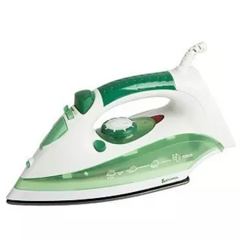 Утюг ВАСИЛИСА У2-2000 белый с зеленым (10): 2000 Вт, антиприг. покрытие, сухое глаж., отпаривание, р
