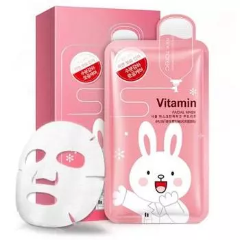 Увлажняющая, матирующая тканевая маска для лица - Collagen Face Mask Vitamin