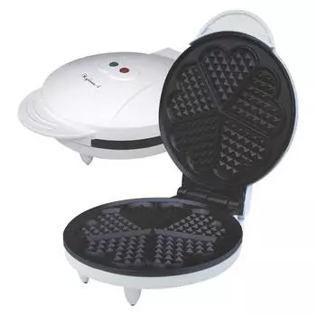 Вафельница Великие Реки Кубань-4, мощность 850 Вт, корж в форме сердечек, время выпечки 1,5-3 мин.