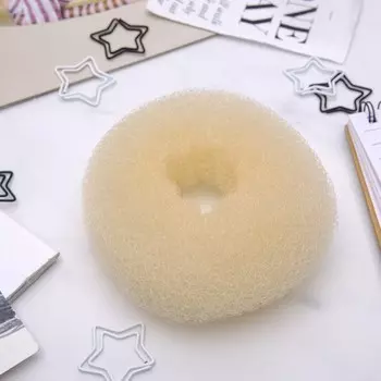 Валик для волос большой, бежевый