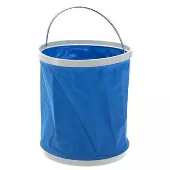 Ведро складное 11 л, автомобильное, цвет синий