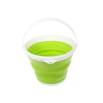 Ведро складное круглое 5 л, зелёное