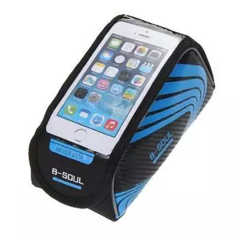 Велосипедная сумка на раму под смартфон B-Soul, 21х9,5х9,5 см, синий