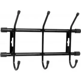 Вешалка настенная НИКА (ВН3/Ч черный)
