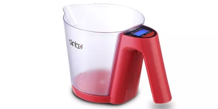 Весы кухонные электронные Sinbo SKS-4516 красный