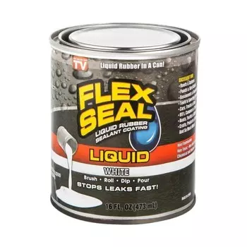 Водонепроницаемый клей-герметик Flex Seal Liquid, 473 мл, белый