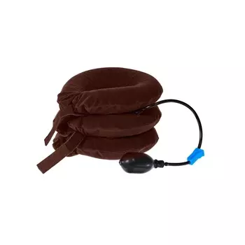 Воротник массажный надувной, коричневый
