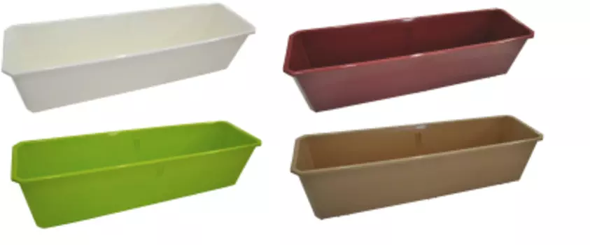 Ящик для цветов балконный INGREEN ING1806БЛ 60 см белый