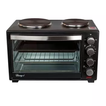 Жарочный шкаф Великие Реки Днепр-1, черный, мощность 3200 Вт, объем духовки 30 л, мощность духовки 1